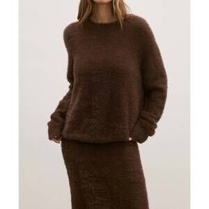 NEW BAYSE junie knit sweater in brown